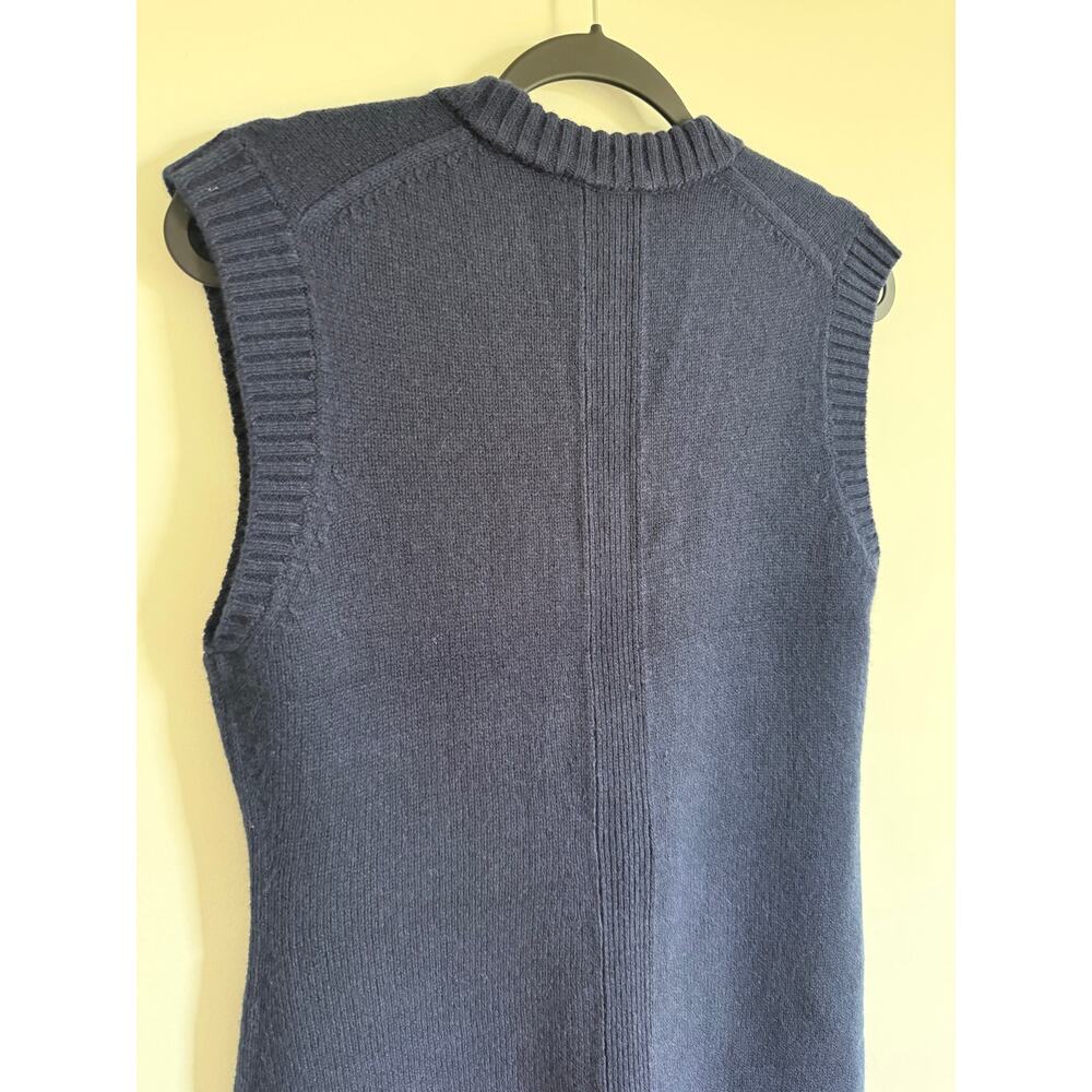 $198 New Everlane Sweater Mini Dress in Luxe Merino - Navy - Medium - Picture 6 of 12